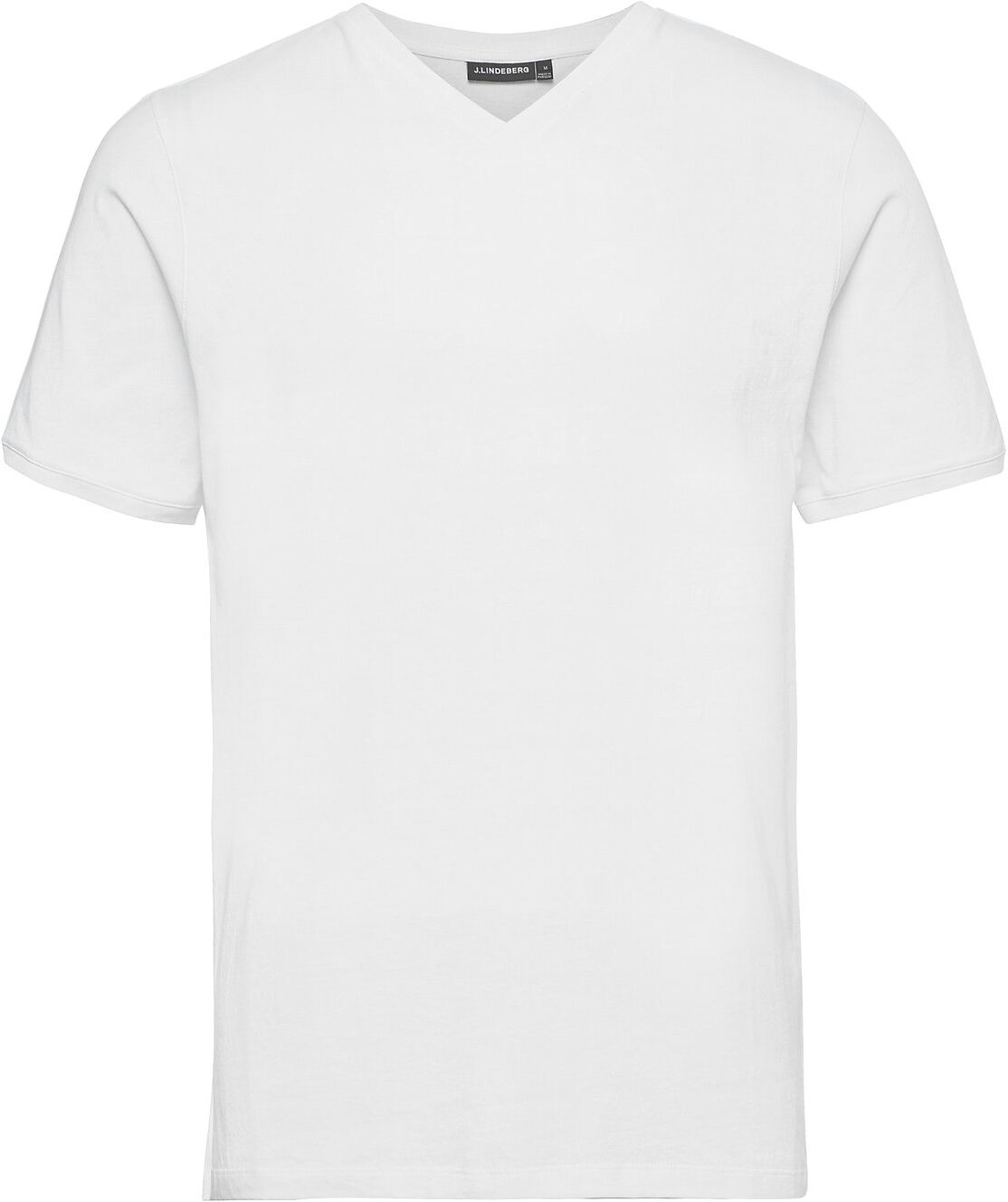 J. Lindeberg Derek V-Neck T-Shirt T-shirts Short-sleeved Hvit J. Lindeberg