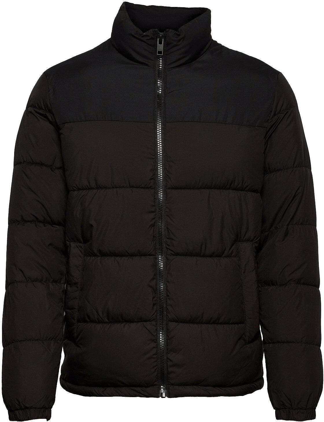 Jack & Jones Jjpaul Puffer Collar Fôret Jakke Svart Jack & J S