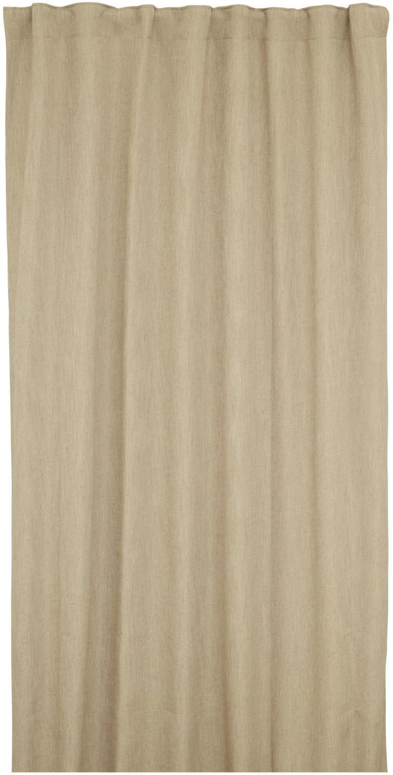 Jakobsdals Timeless Plain Curtain Length Home Textiles Curtains Beige Jakobsdals