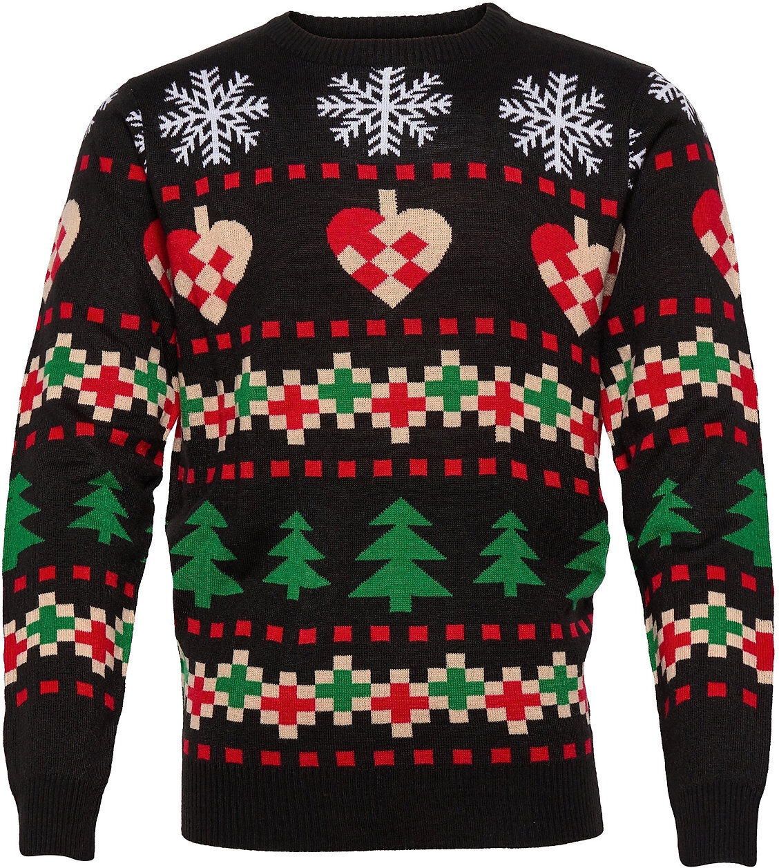 Christmas Sweats The Traditional Sweater Strikkegenser M. Rund Krage Multi/mønstret Christmas Sweats