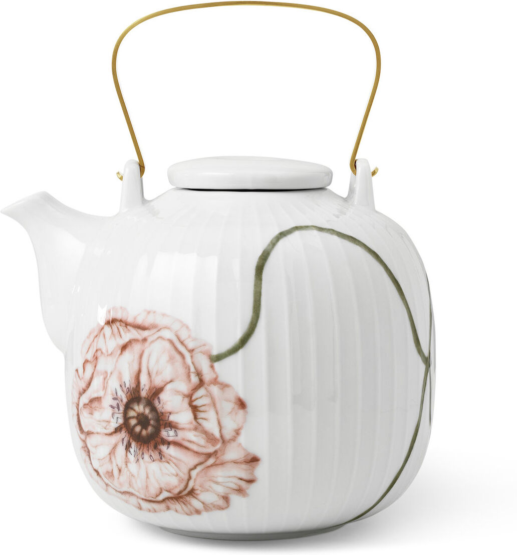 Kähler Hammershøi Poppy Tekande 1,2 L Home Tableware Jugs & Carafes Teapots Hvit Kähler