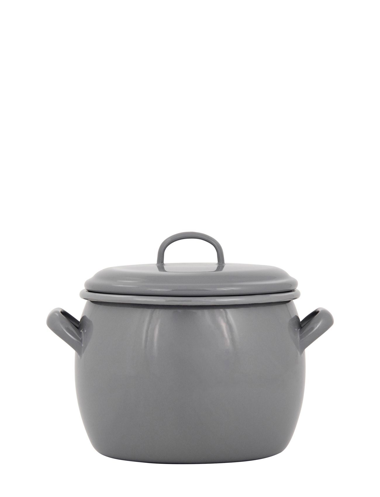Kockums Jernverk Bellied Pot With Lid, 4L Home Kitchen Pots & Pans Saucepans Grå Kockums Jernverk