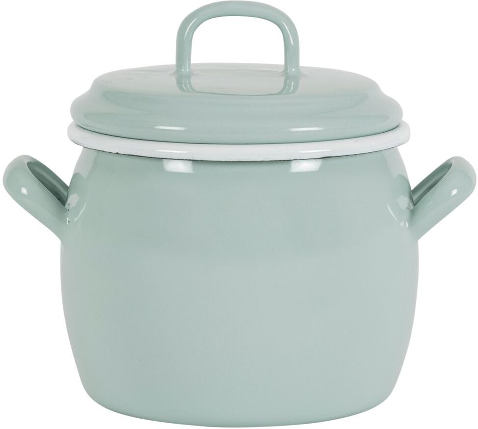 Kockums Jernverk Bellied Pot With Lid 0,7 L Home Kitchen Pots & Pans Saucepans Grønn Kockums Jernverk