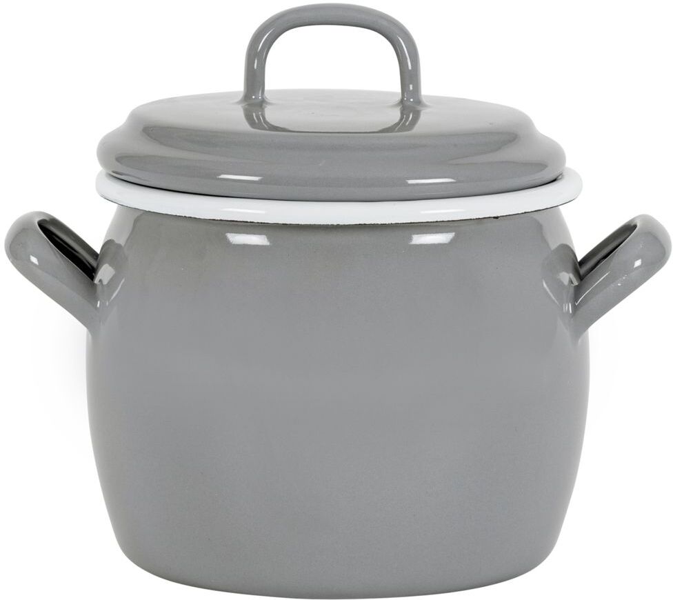 Kockums Jernverk Bellied Pot With Lid 0,7 L Home Kitchen Pots & Pans Saucepans Grå Kockums Jernverk