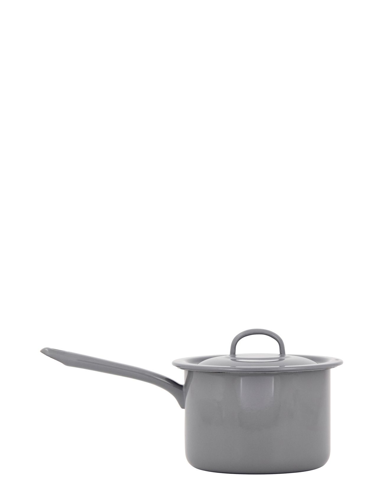 Kockums Jernverk Pot With Long Handle And Lid, 2,3L Home Kitchen Pots & Pans Saucepans Grå Kockums Jernverk