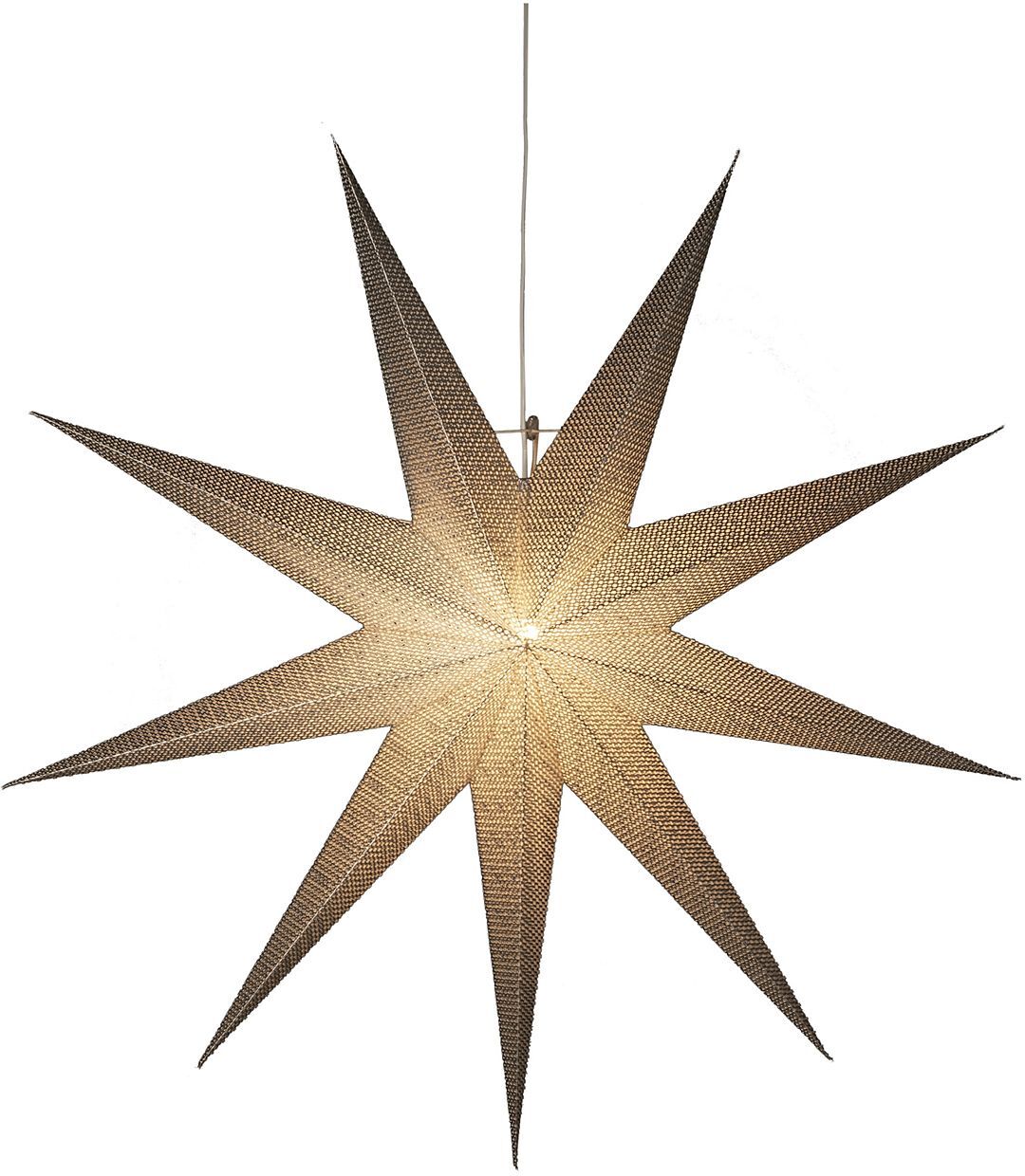 Konstsmide Paper Star 115Cm 9Point Home Lighting Christmas Lighting Christmas Starlights Sølv Konstsmide