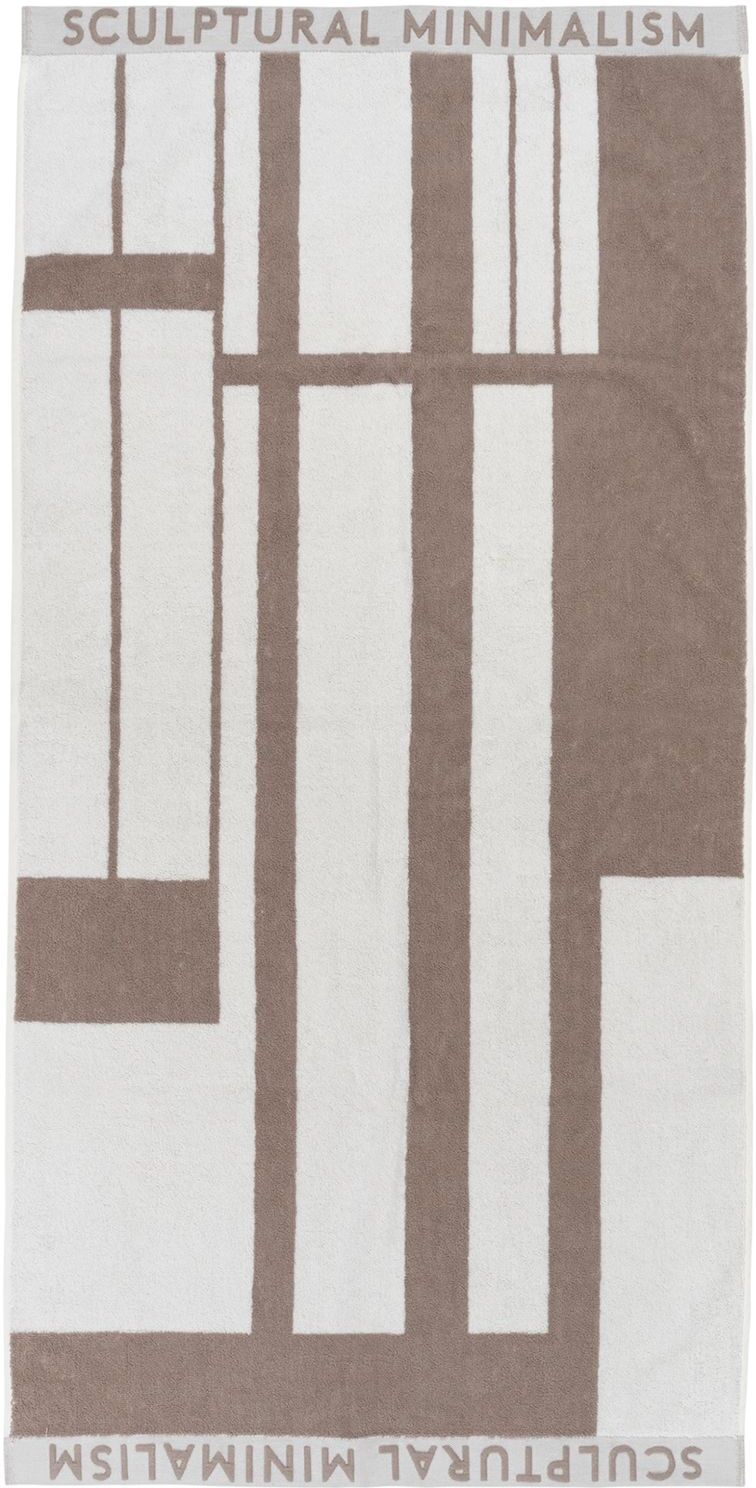 Kristina Dam Studio Minimal Towel Cotton Home Textiles Bathroom Textiles Towels Beige Kristina Dam Studio