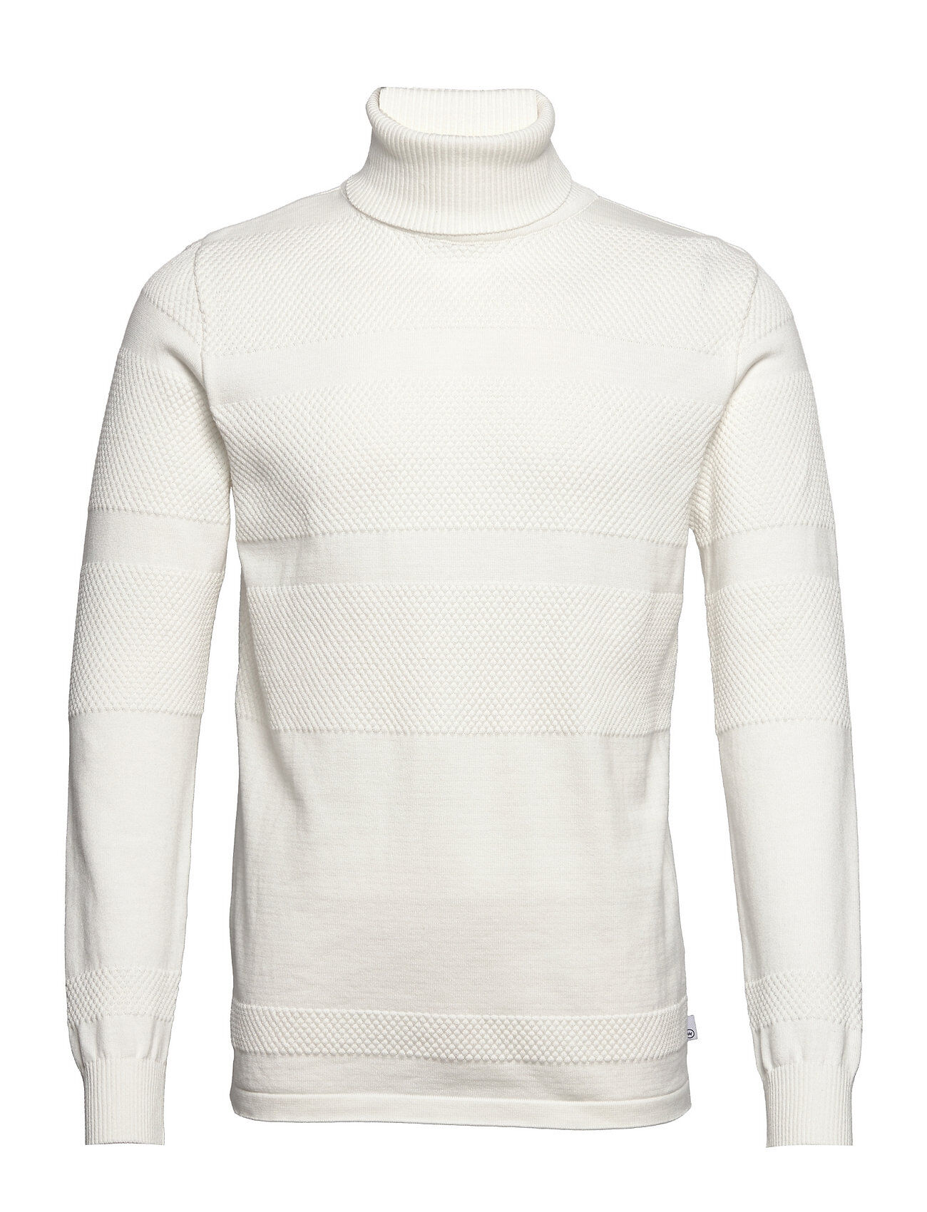 Kronstadt Fisker Cotton Roll Neck Knit Knitwear Turtlenecks Hvit Kronstadt