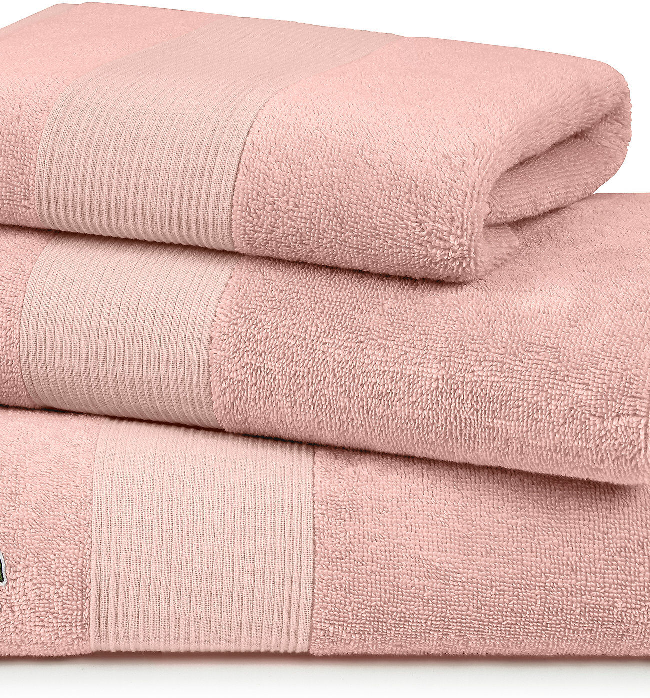 Lacoste Home Llecroco Bath Sheet Home Textiles Bathroom Textiles Towels Rosa Lacoste Home