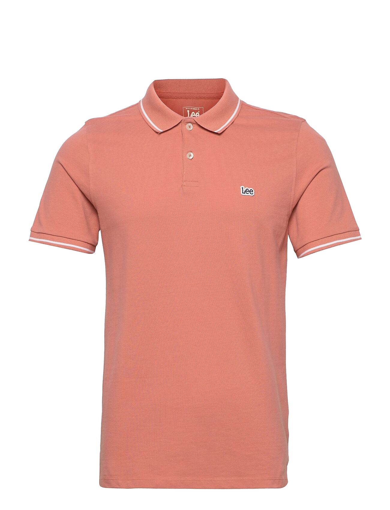 Lee Jeans Pique Polo Polos Short-sleeved Rosa Lee Jeans