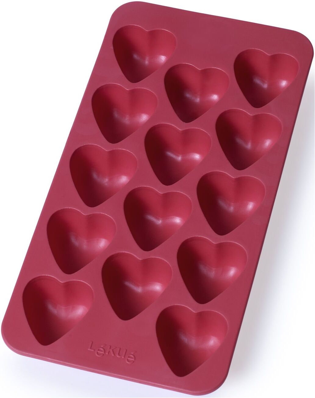 Lekué Slim Heart Ice Cube Tray Home Tableware Dining & Table Accessories Ice Trays Rød Lekué