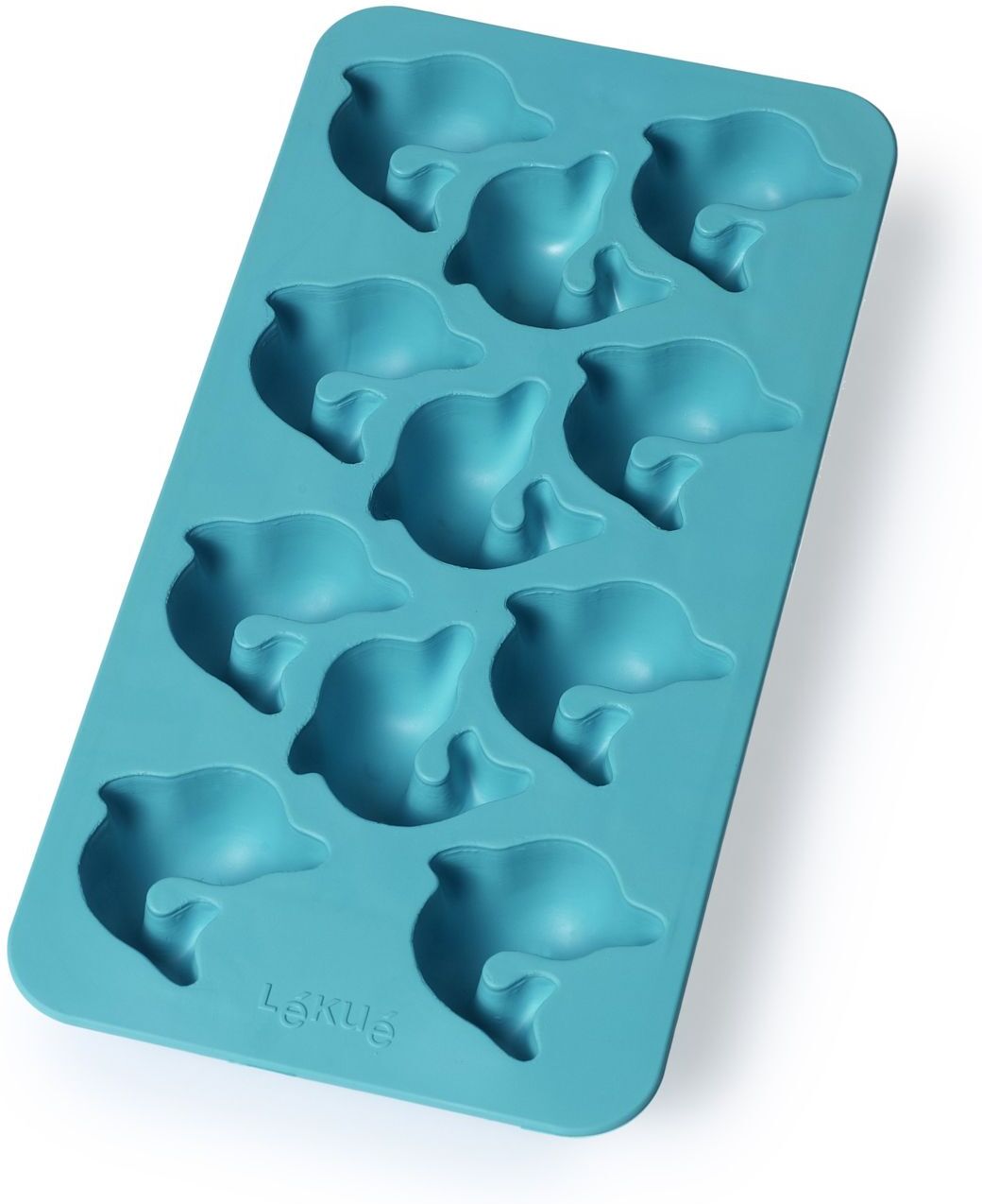 Lekué Slim Dolphin Ice Cube Tray Home Tableware Dining & Table Accessories Ice Trays Blå Lekué