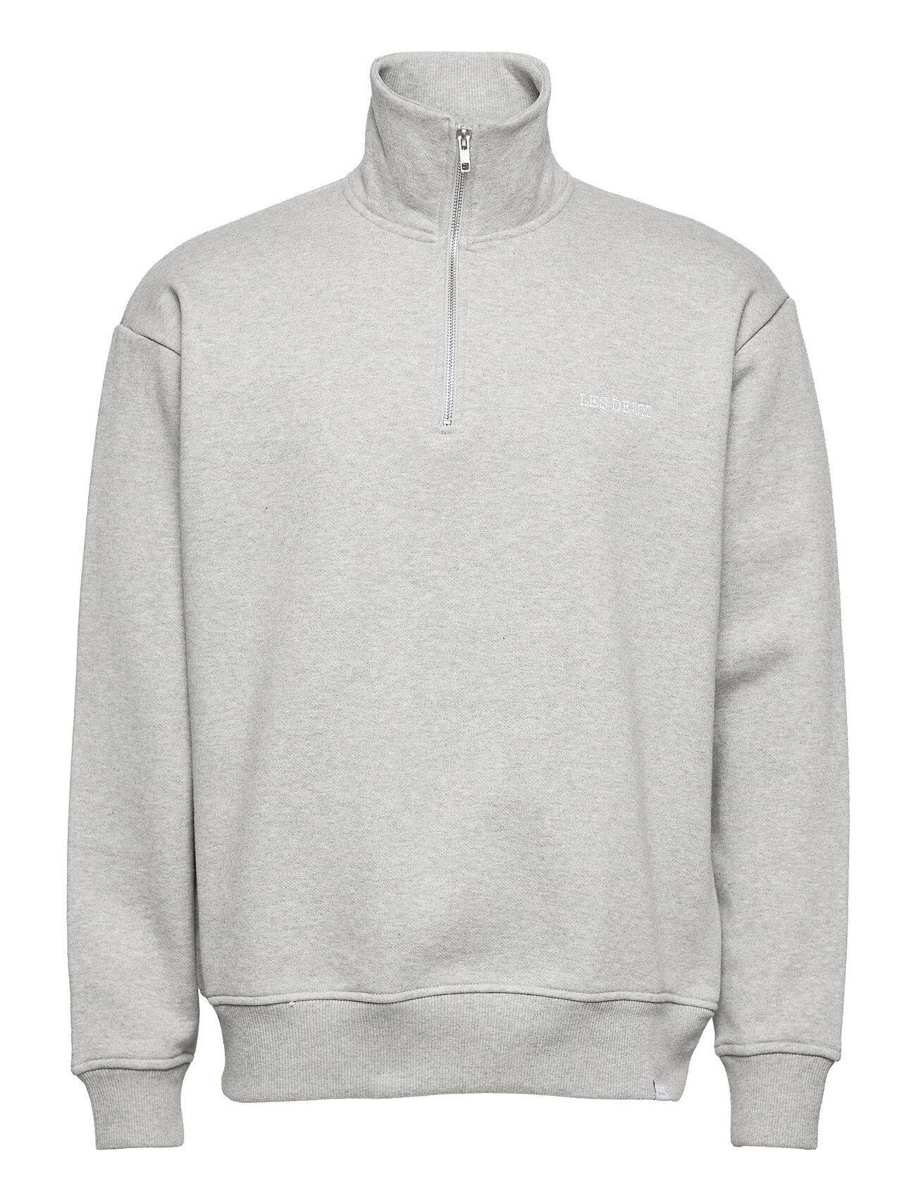 Les Deux Diego Halfzip Sweatshirt Sweat-shirt Genser Grå Les Deux