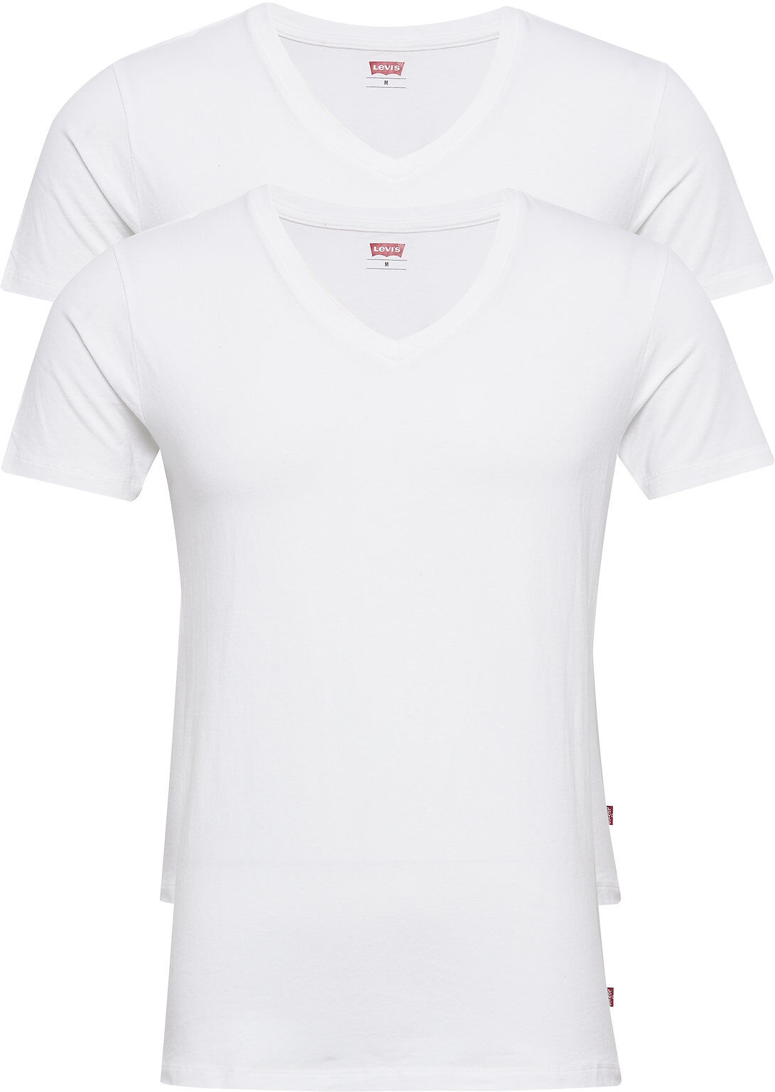 Levi´s Levis Men V-Neck 2P T-shirts Short-sleeved Hvit Levi´s