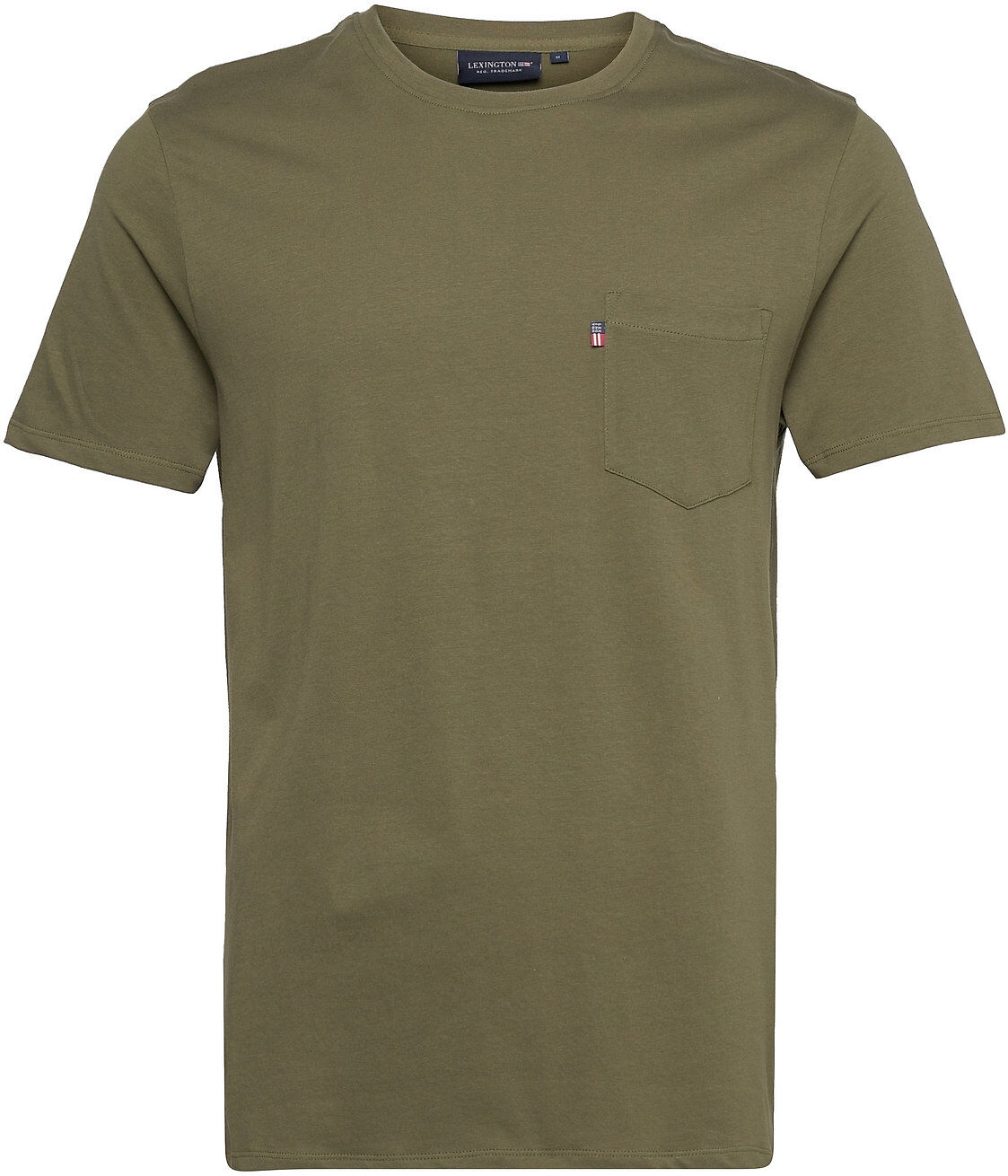 Lexington Clothing Travis Organic Cotton Tee T-shirts Short-sleeved Grønn Lexington Clothing