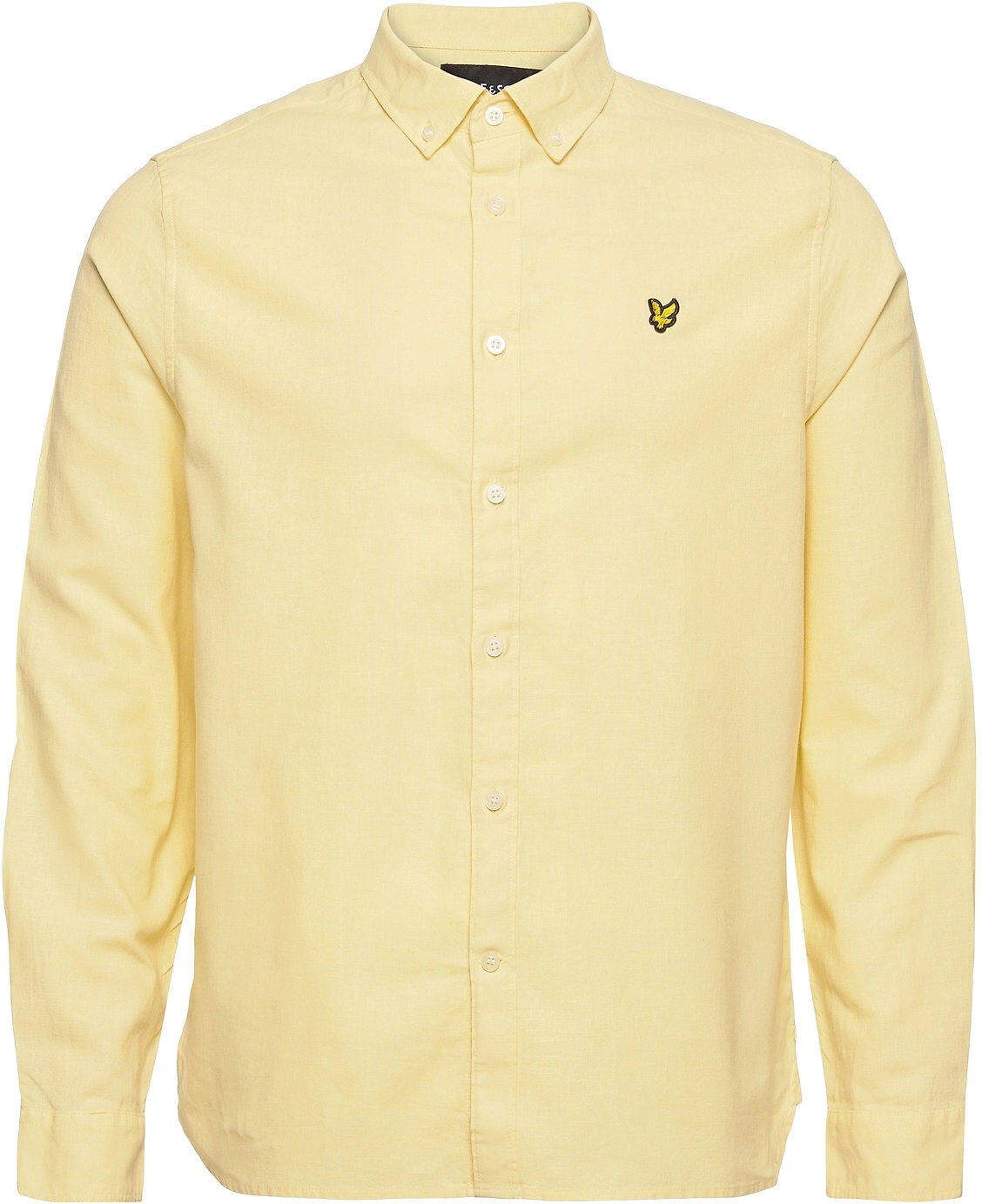 Scott Cotton Linen Shirt Skjorte Uformell Gul Lyle & Scott