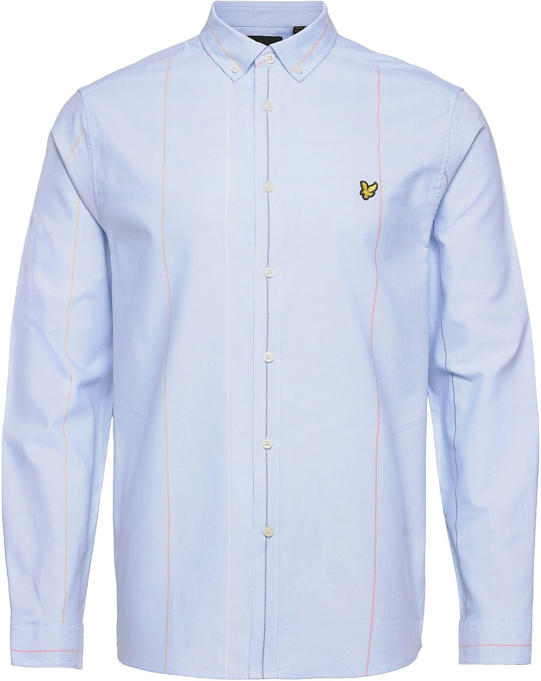 Scott Vertical Stripe Long Sleeve Oxford Shirt Skjorte Uformell Blå Lyle & Scott