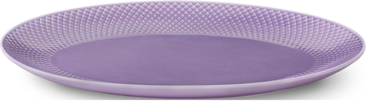 Lyngby Porcelæn Rhombe Color Oval Serveringsfat Home Tableware Serving Dishes Serving Platters Lilla Lyngby Porcelæn