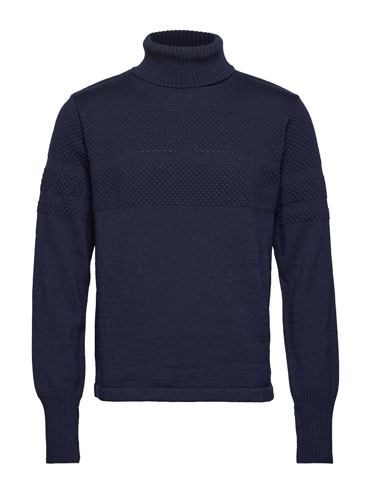 Mads Nørgaard 100% Wool Klemens Knitwear Turtlenecks Blå Mads Nørgaard