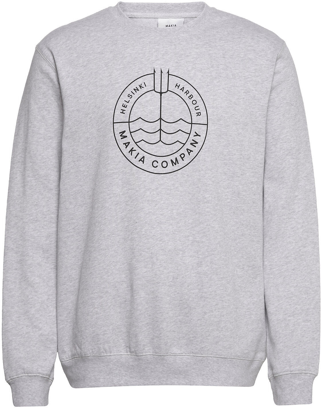 Makia Trident Light Sweatshirt Sweat-shirt Genser Grå Makia