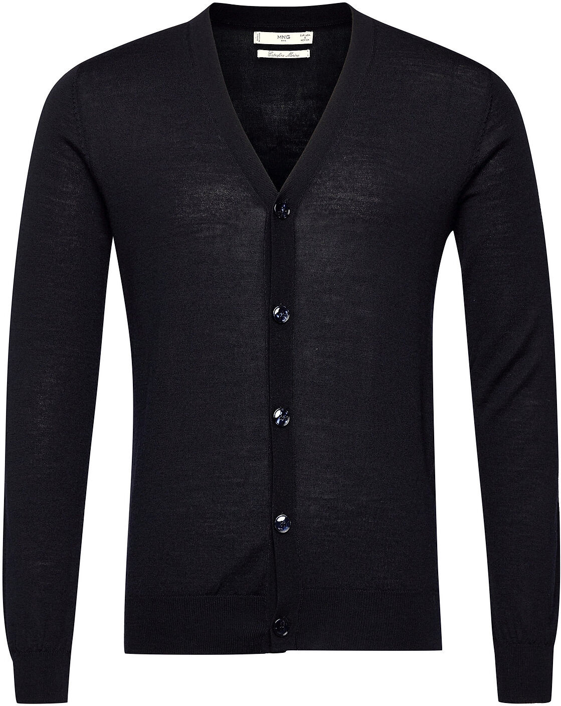 Mango Willyc Strikkegenser Cardigan Svart Mango