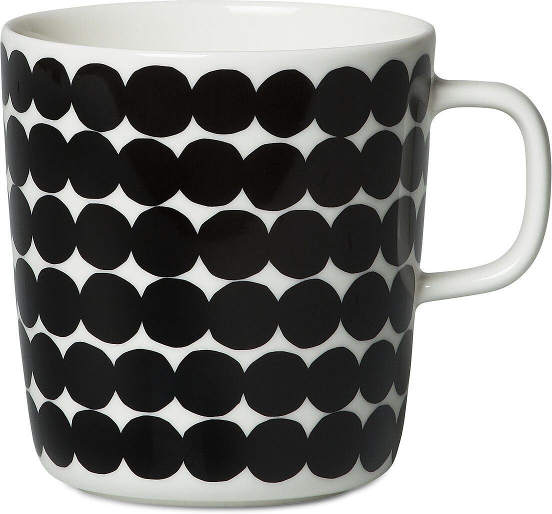 Marimekko Räsymatto Mug Home Tableware Cups & Mugs Tea Cups Svart Marimekko Home