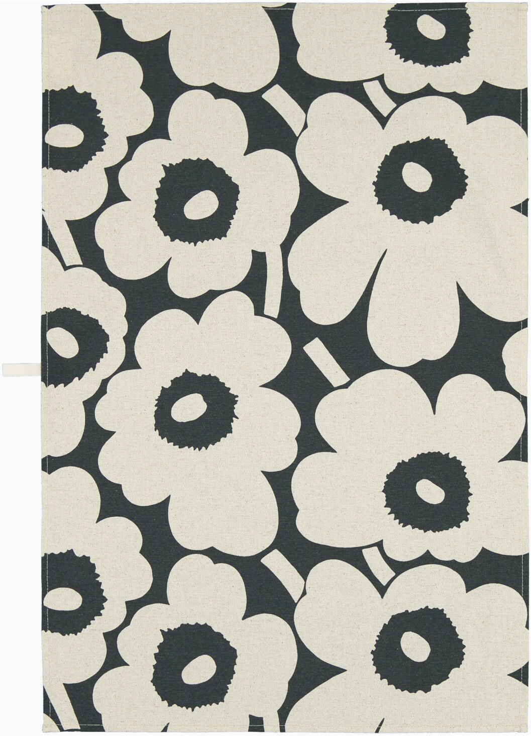 Marimekko P.unikko Kitchen Towel Home Textiles Kitchen Textiles Kitchen Towels Svart Marimekko Home