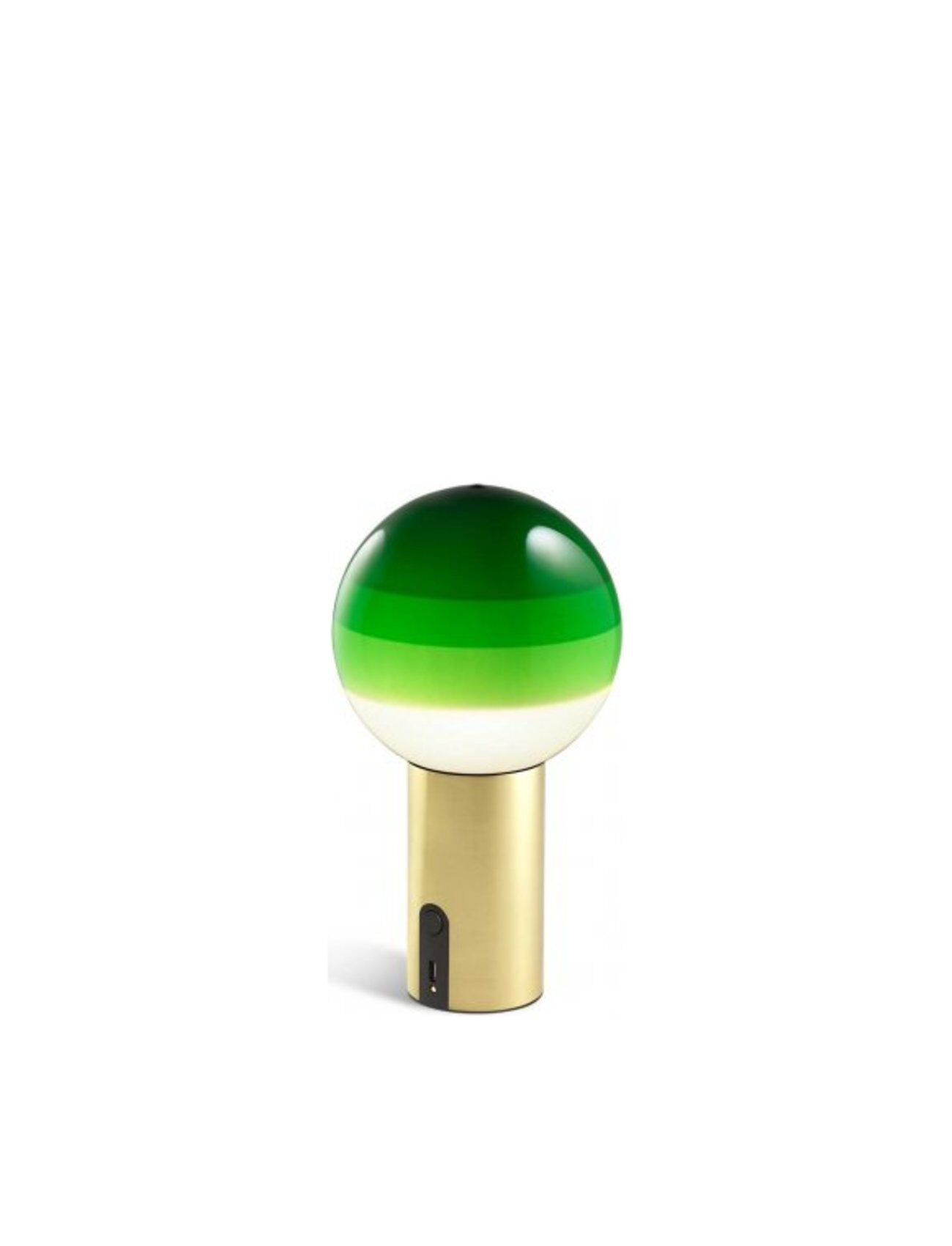 Marset Dipping Light Portable Green/Brushed Brass Home Lighting Lamps Table Lamps Grønn Marset