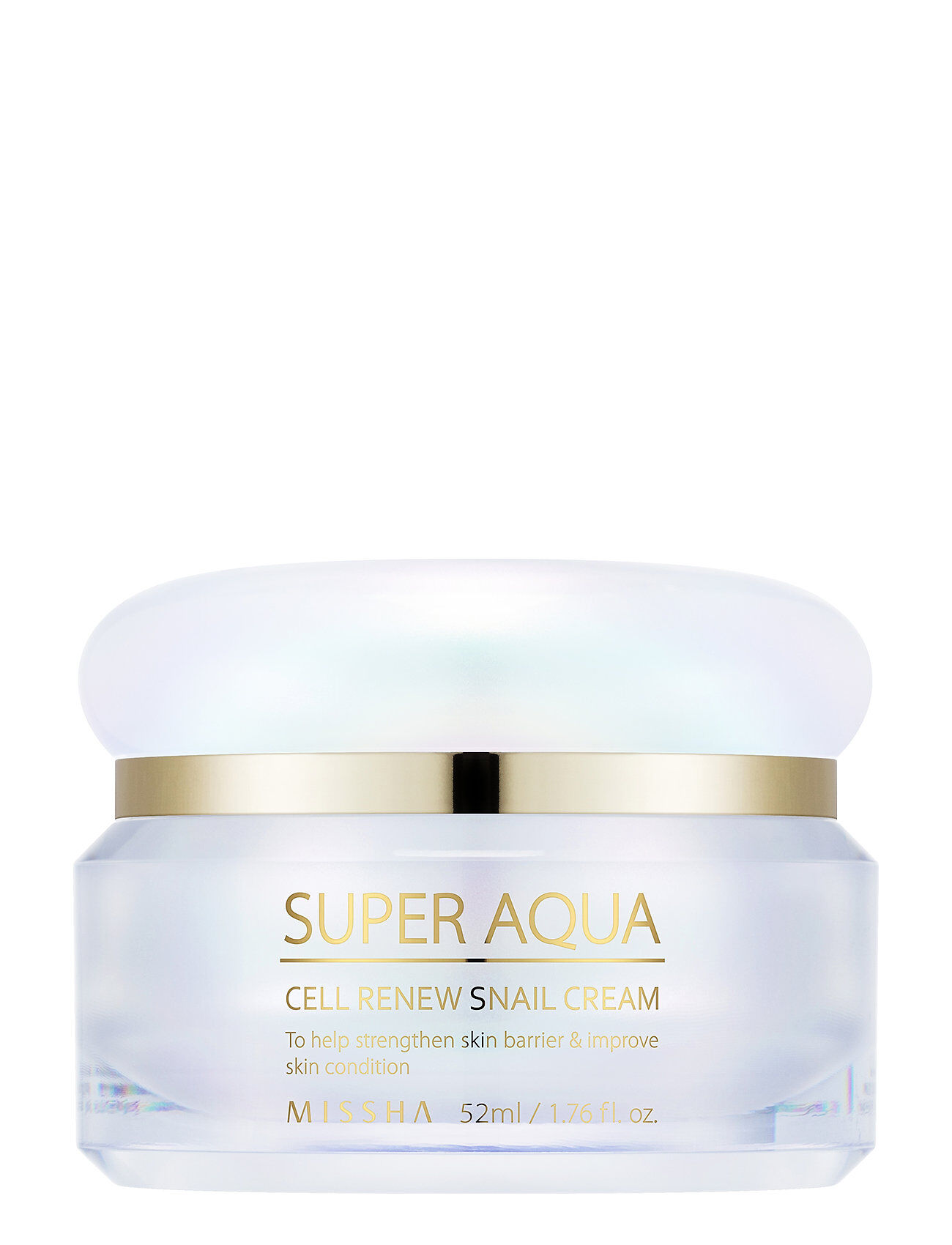 Missha Super Aqua Cell Renew Snail Cream Fuktighetskrem Ansiktskrem Hudpleie Missha