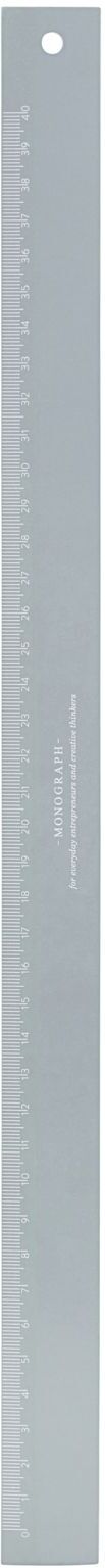 Monograph Ruler Home Decoration Office Material Grå Monograph