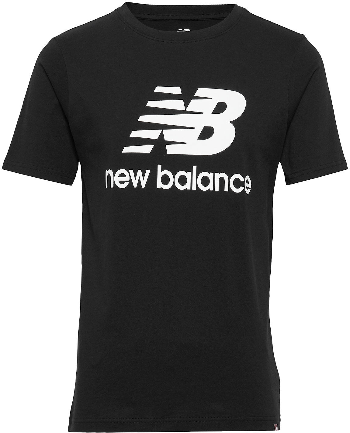 New Balance Essentials Stacked Logo T T-shirts Short-sleeved Svart New Balance