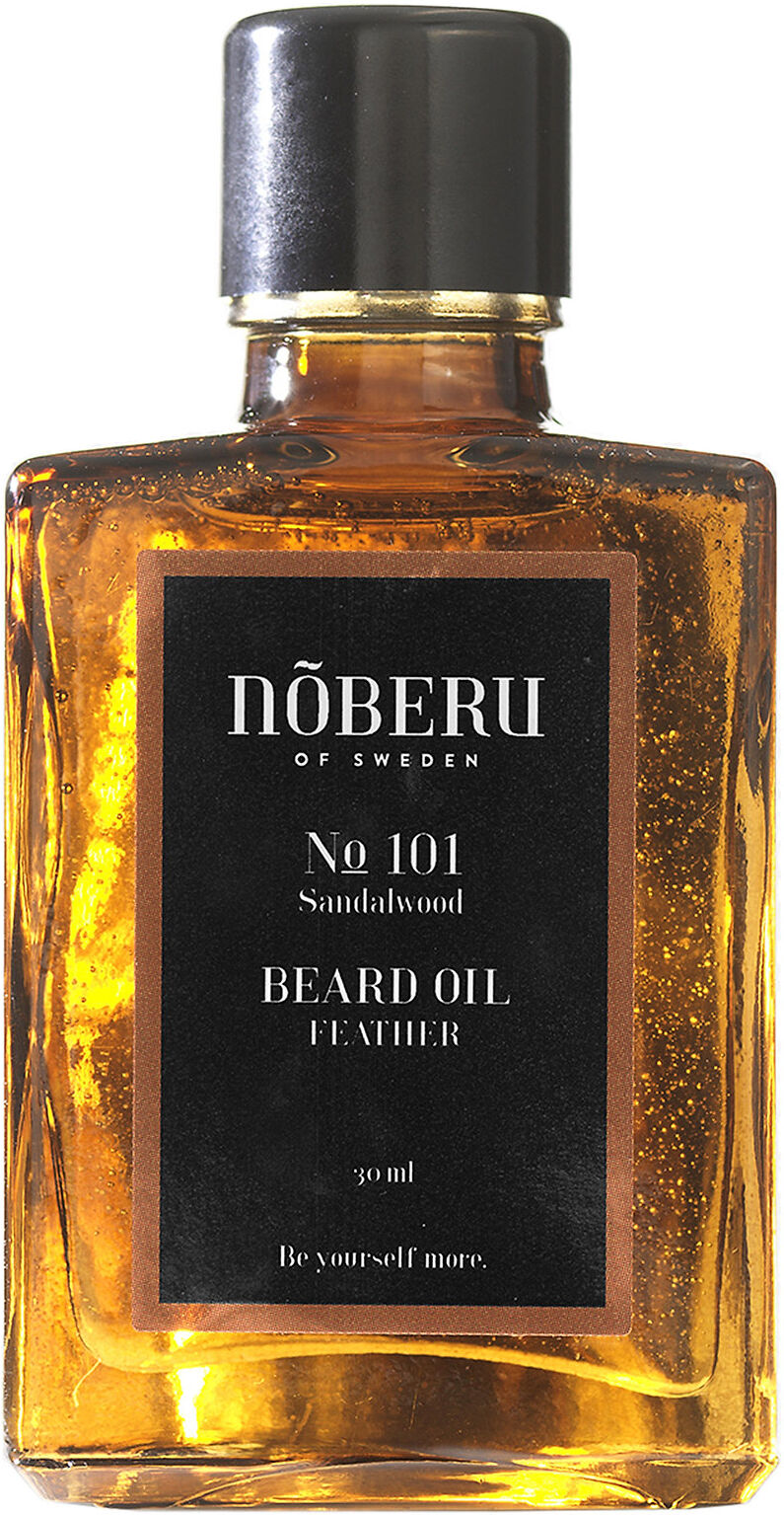 Nõberu Beard Oil Feather Sandalwood Beauty MEN Beard & Mustache Beard Oil Brun Nõberu