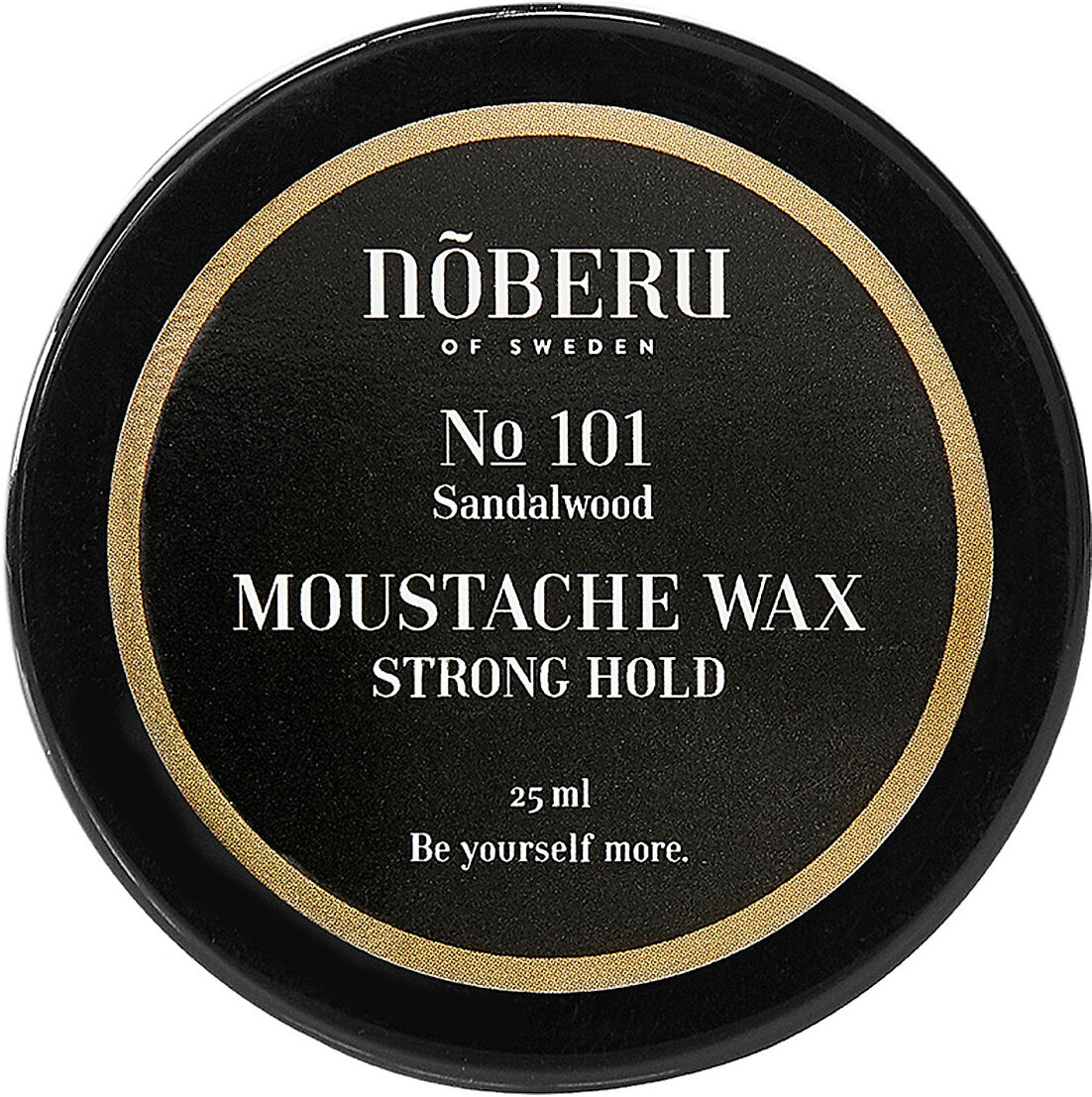 Nõberu Moustache Wax - Strong Hold - Sandalwood Beauty MEN Beard & Mustache Beard Wax & Beardbalm Nude Nõberu