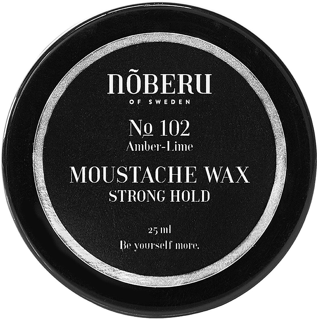 Nõberu Moustache Wax - Strong Hold - Amber-Lime Beauty MEN Beard & Mustache Beard Wax & Beardbalm Nude Nõberu