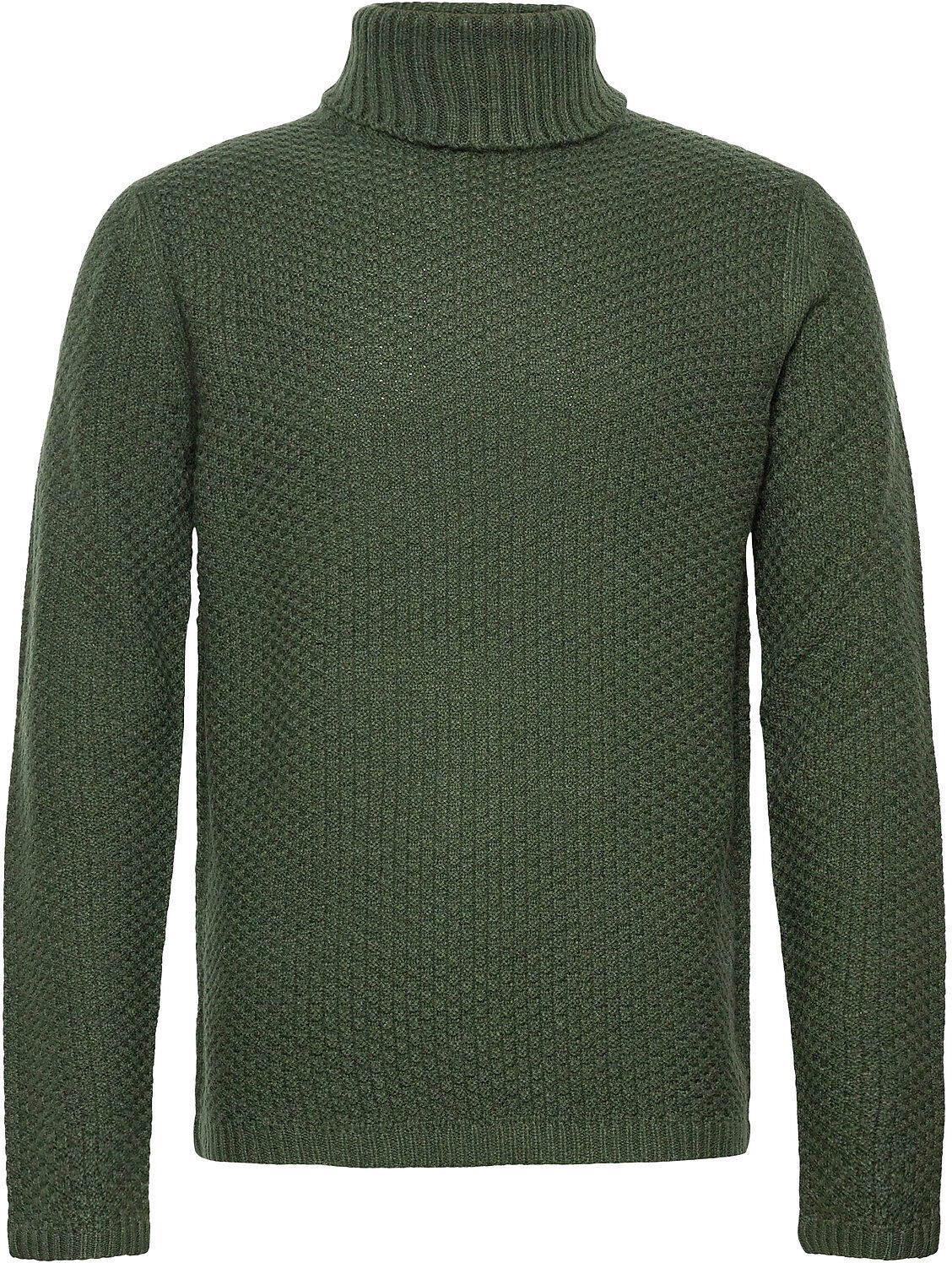 ONLY & SONS Onsloccer 7 Struc Roll Neck Knit Knitwear Turtlenecks Grønn ONLY & SONS