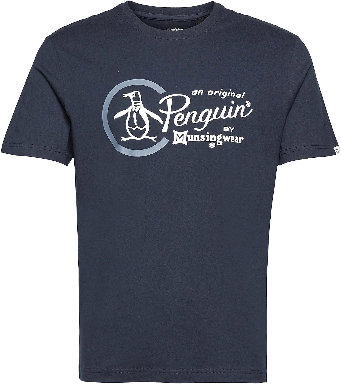 Original Penguin Combo Logo T-Shirt T-shirts Short-sleeved Blå Original Penguin