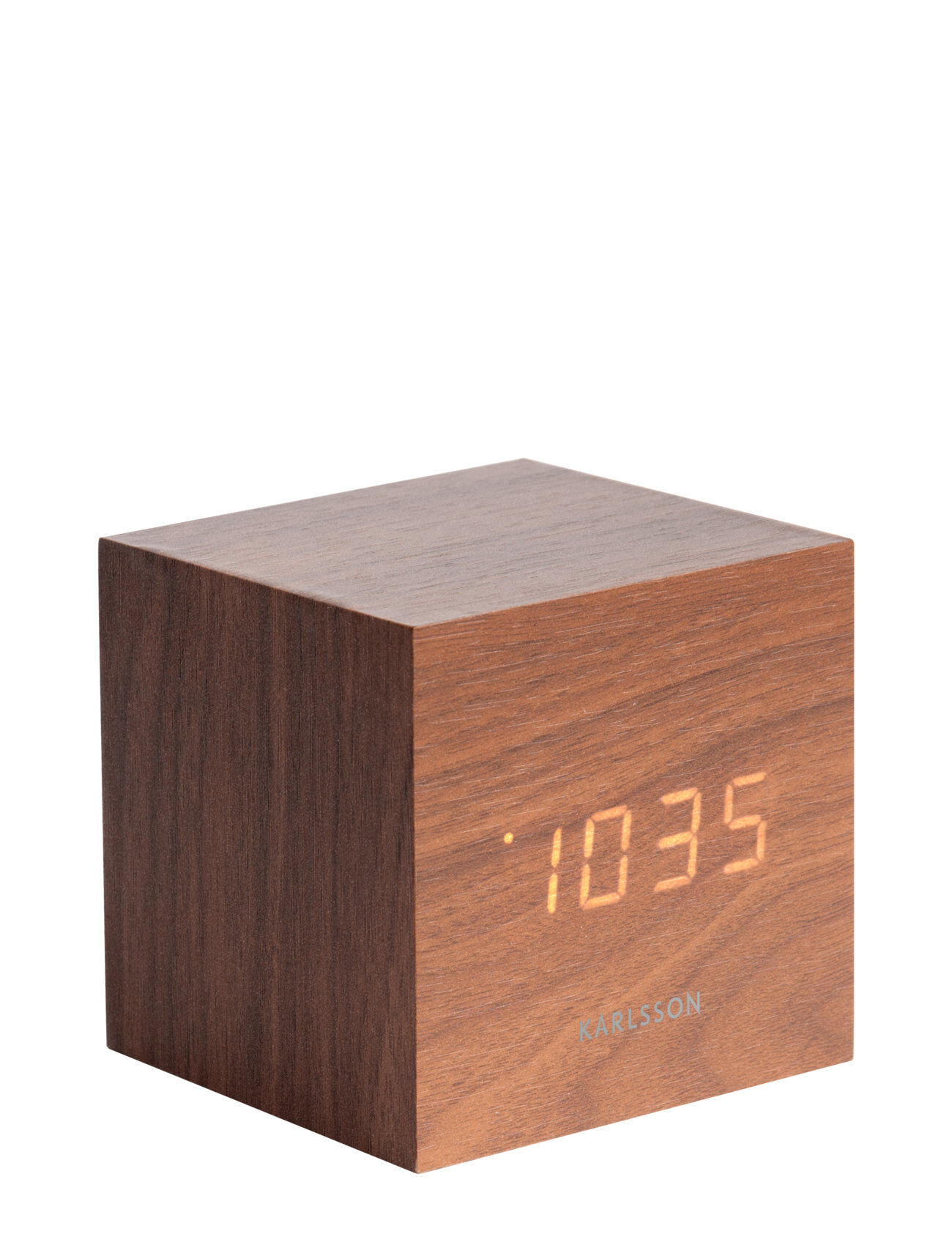 KARLSSON Alarm Clock Mini Cube Home Decoration Watches Alarm Clocks Brun KARLSSON