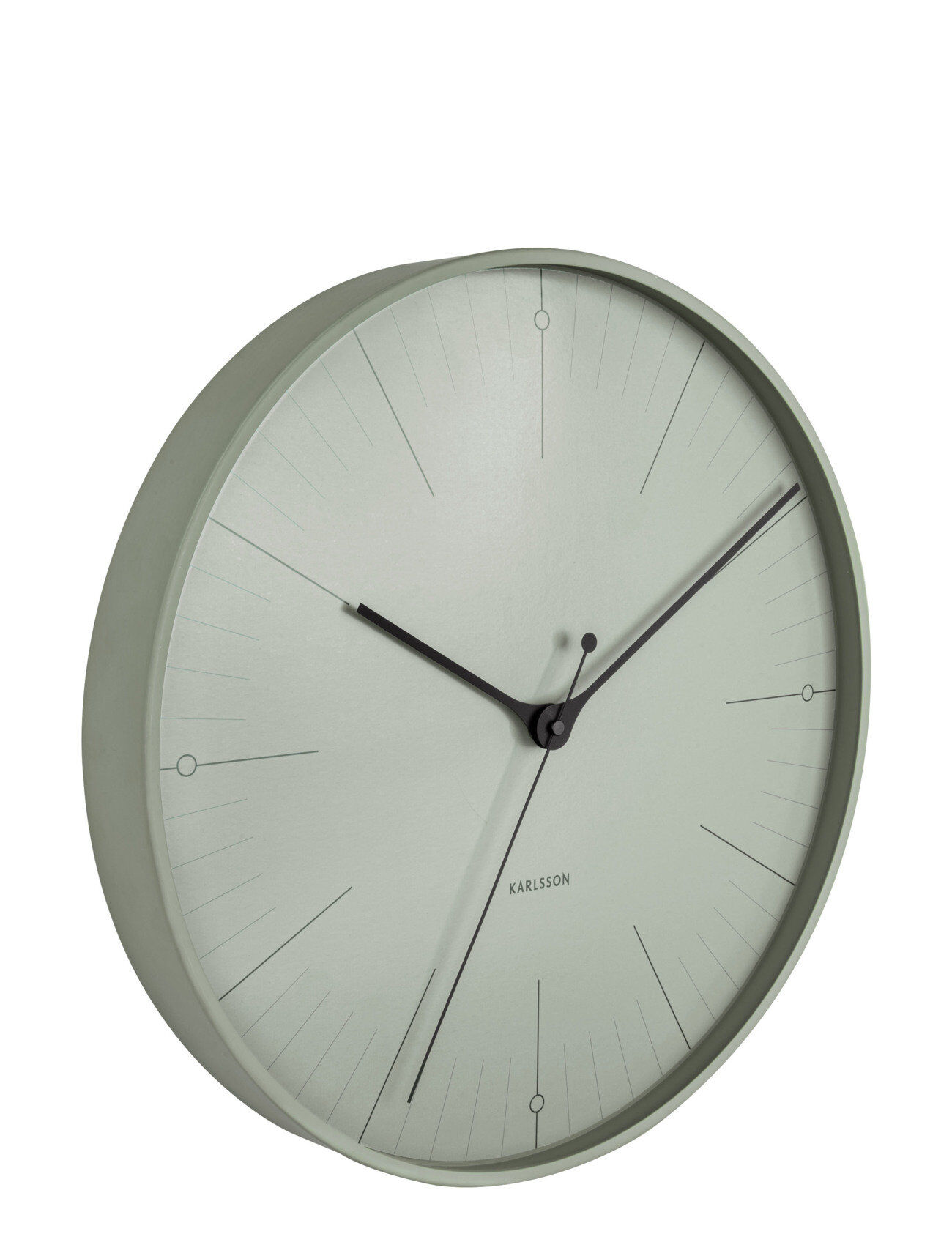 KARLSSON Wall Clock Index Home Decoration Watches Wall Clocks Grønn KARLSSON