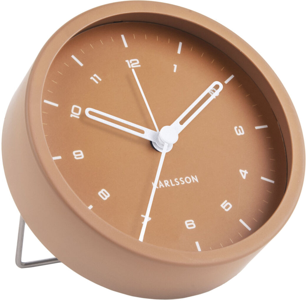 KARLSSON Alarm Clock Tinge Steel Home Decoration Watches Alarm Clocks Brun KARLSSON