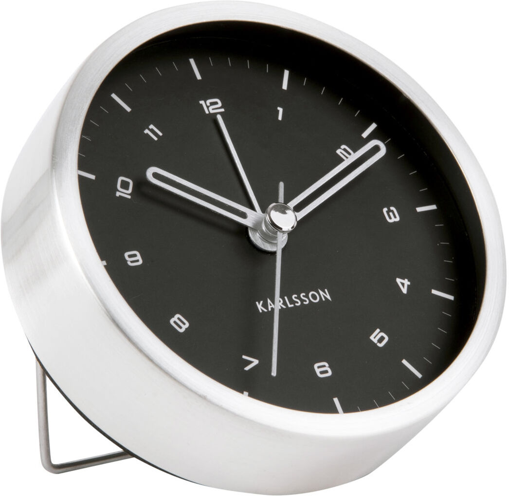 KARLSSON Alarm Clock Tinge Steel Home Decoration Watches Alarm Clocks Svart KARLSSON