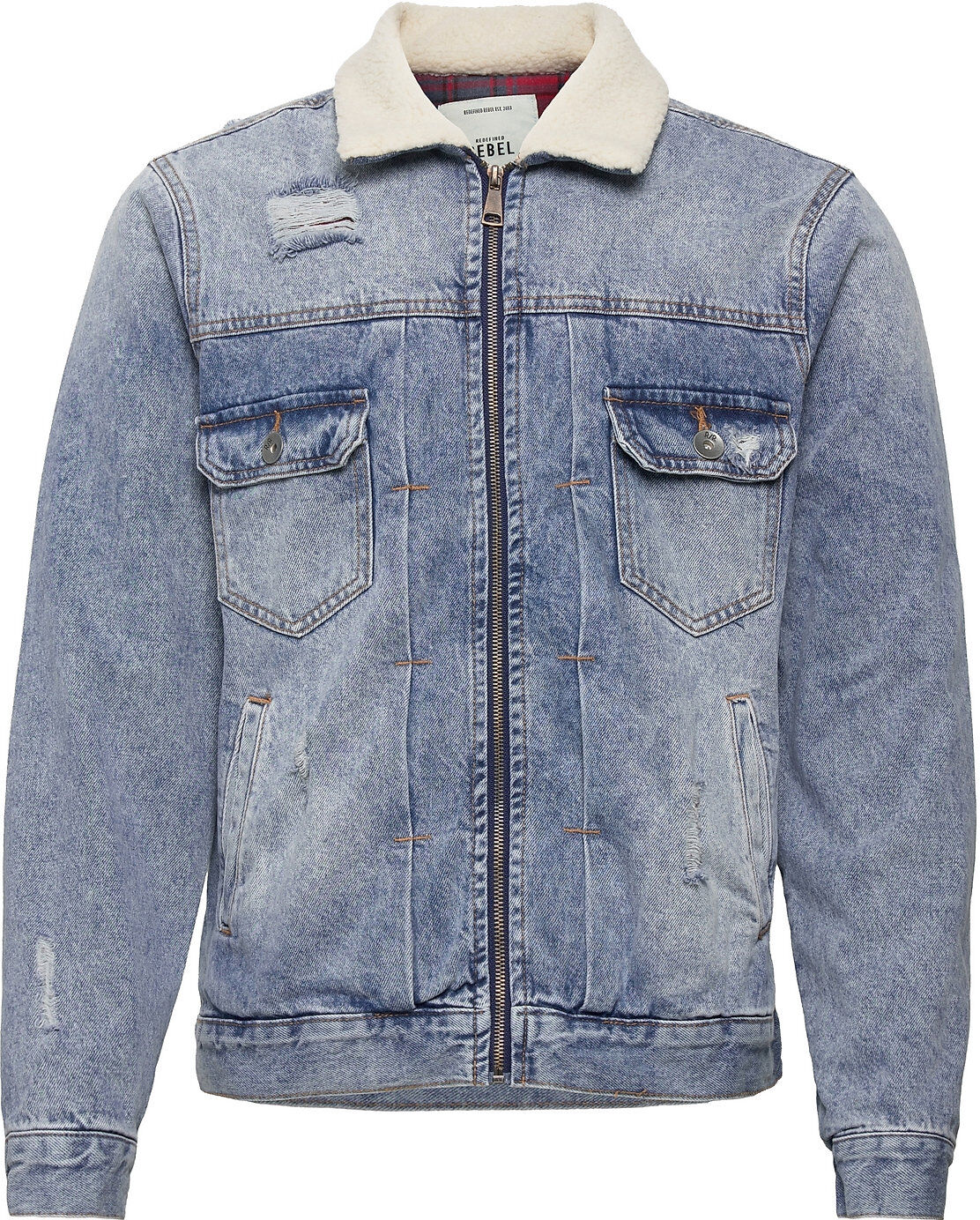 Redefined Rebel Rrdennis Denim Jacket Dongerijakke Denimjakke Blå Redefined Rebel