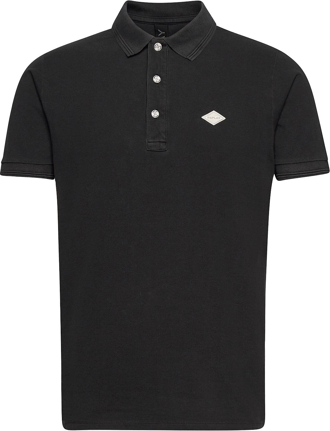 Replay Polo Polos Short-sleeved Svart Replay