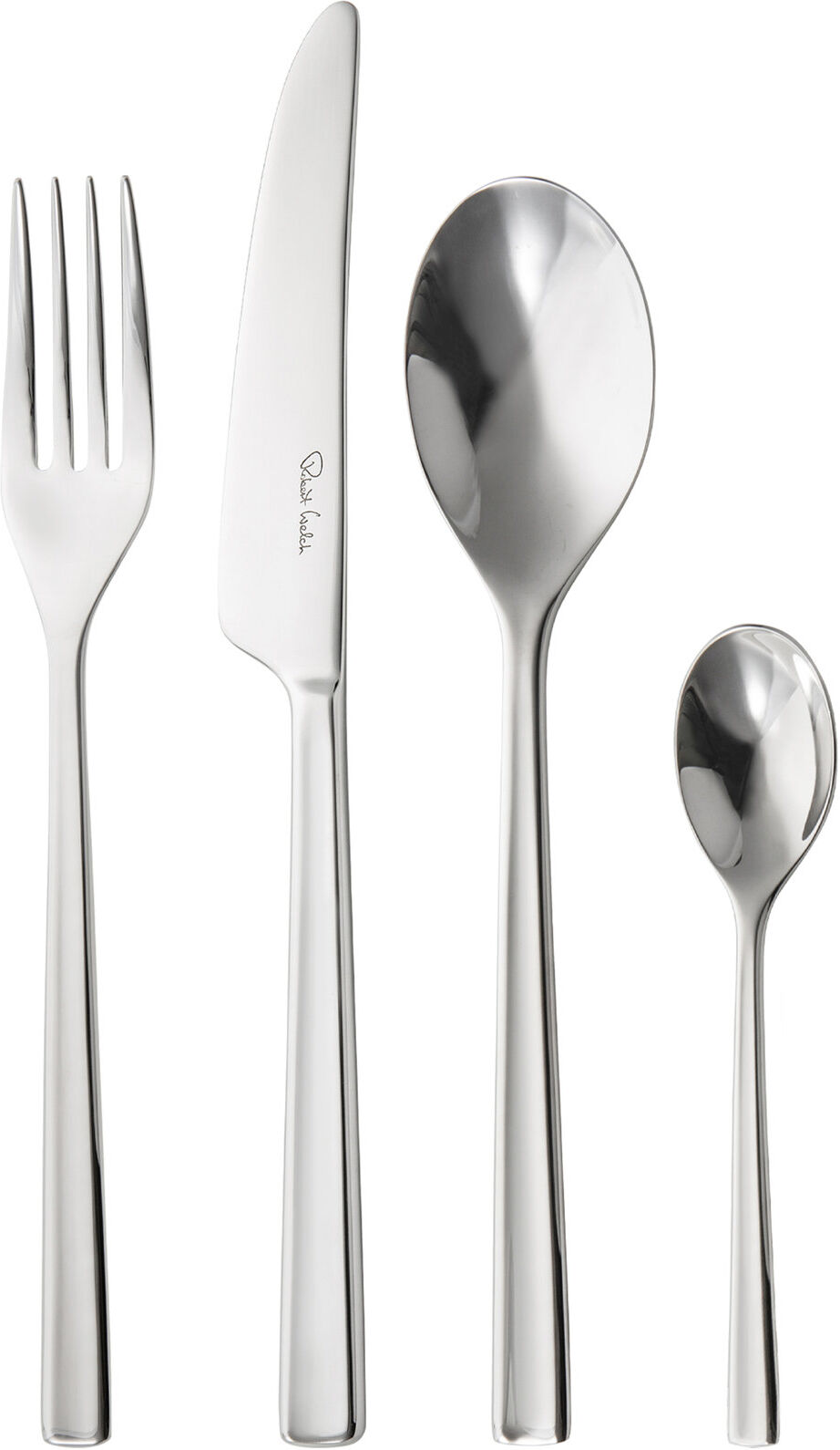 Robert Welch Blockley Bright V 24 Piece Set Home Tableware Cutlery Cutlery Set Sølv Robert Welch