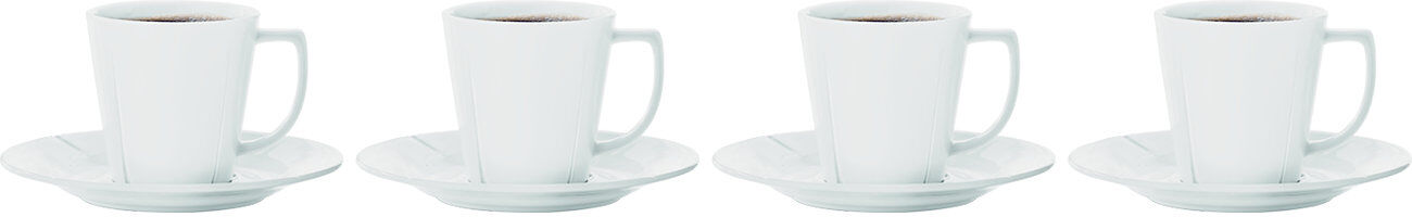 Rosendahl Grand Cru Kaffekopp Med Skål 26 Cl 4 Stk. Home Tableware Cups & Mugs Coffee Cups Hvit Rosendahl