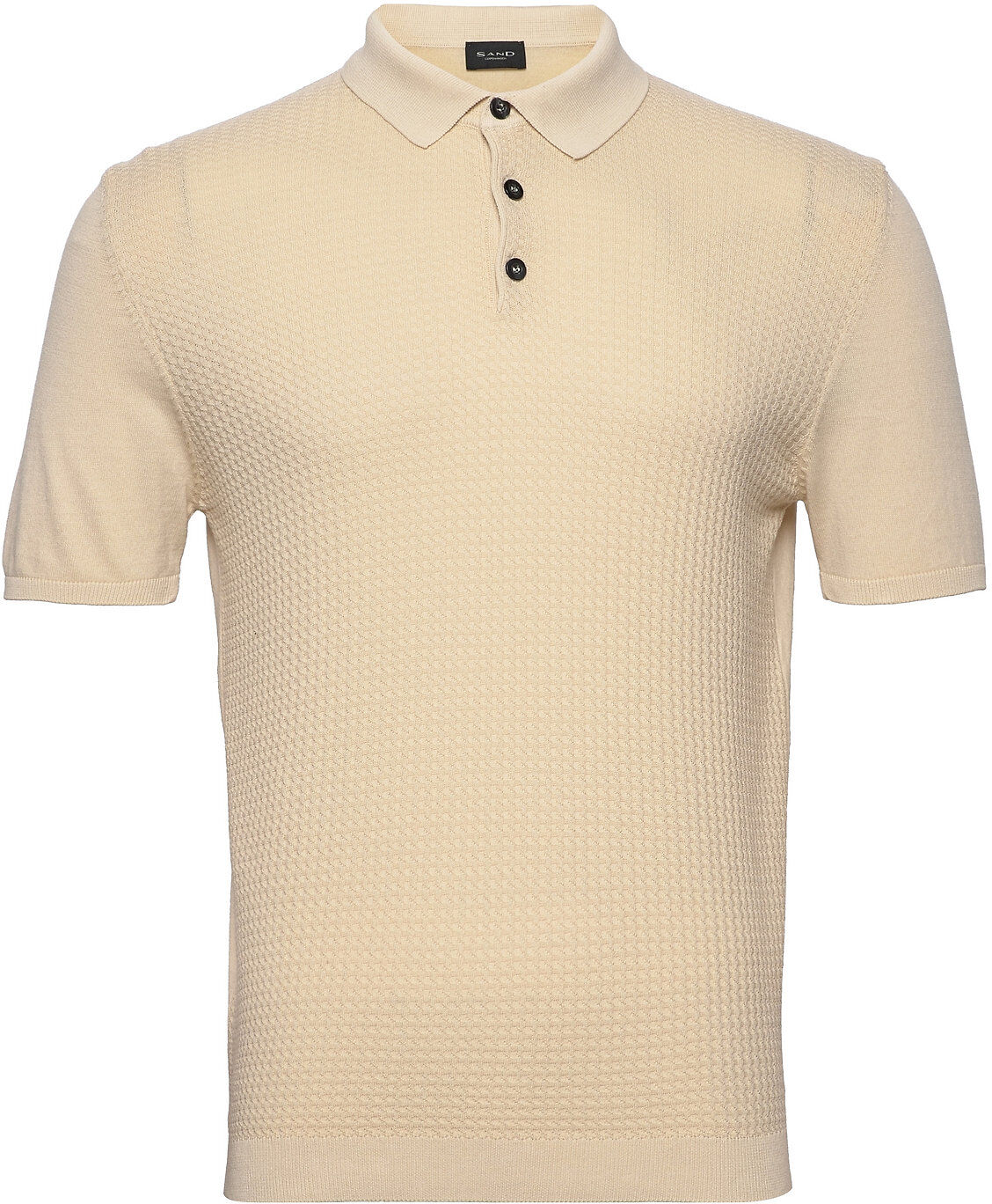 SAND 5445 - Retro Polo Polos Short-sleeved Beige SAND