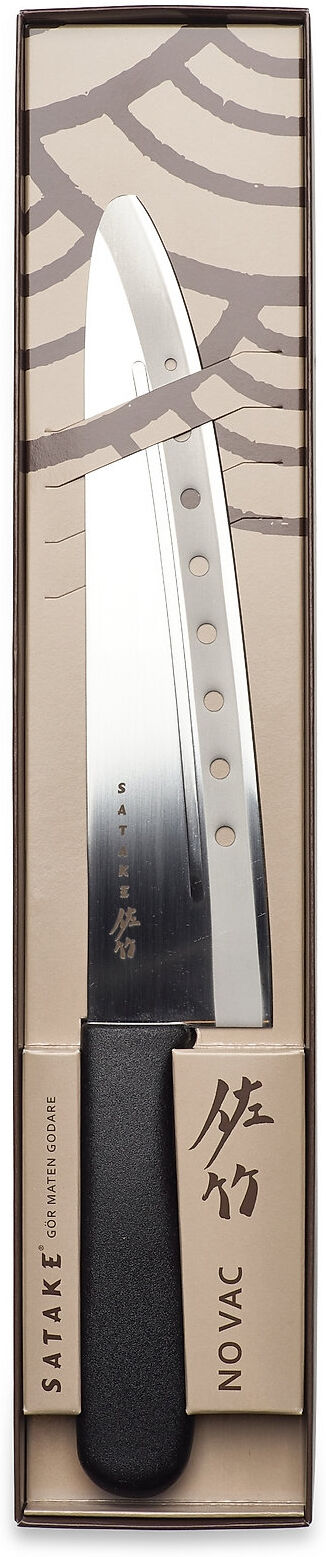 Satake No Vac Meatknife 21 Cm Home Kitchen Knives & Accessories Carving Knives Svart Satake