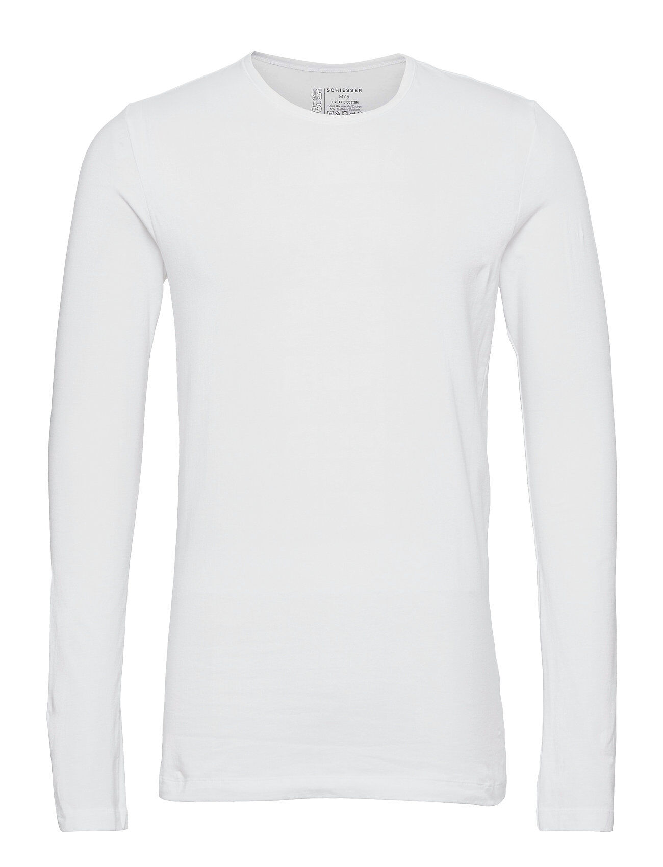 Schiesser Shirt 1/1 T-shirts Long-sleeved Hvit Schiesser