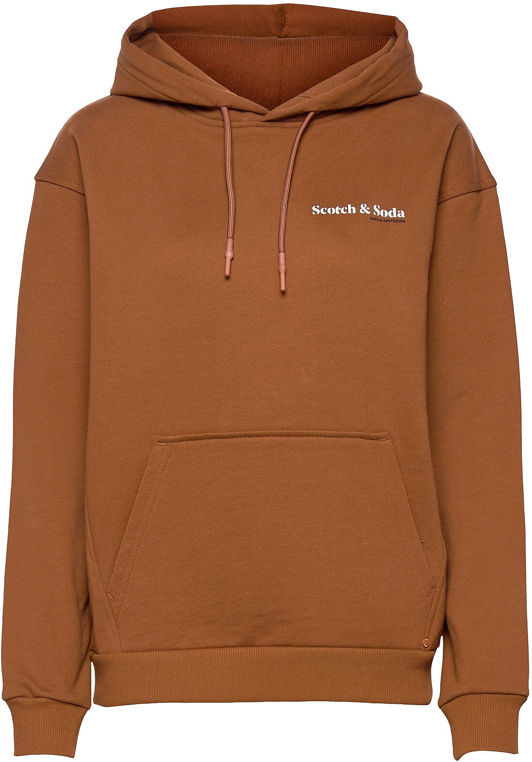 Scotch & Soda Unisex - Organic Felpa Hooded Sweat Hettegenser Genser Brun Scotch & Soda