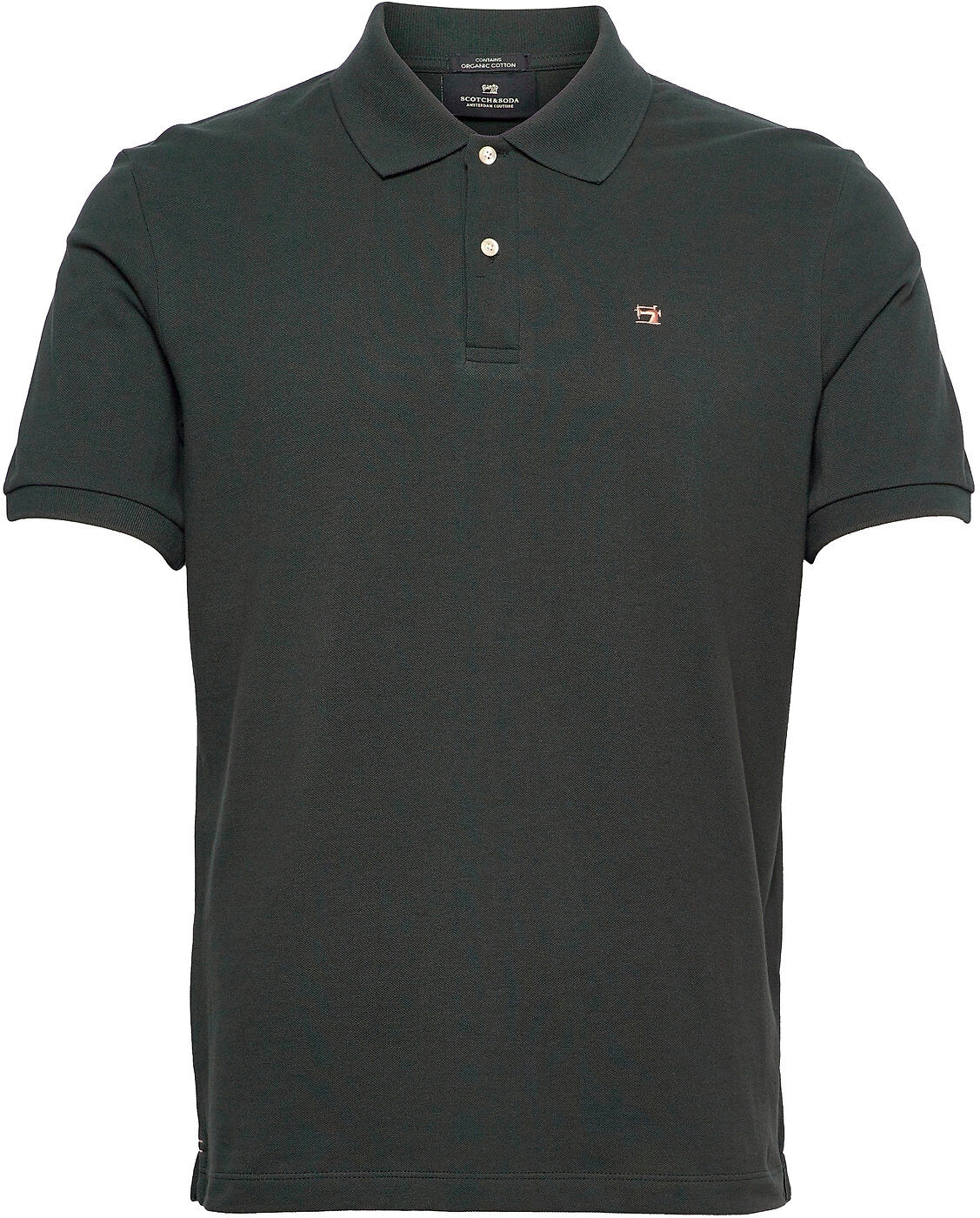 Scotch & Soda Classic Organic Cotton Pique Polo Polos Short-sleeved Grå Scotch & Soda