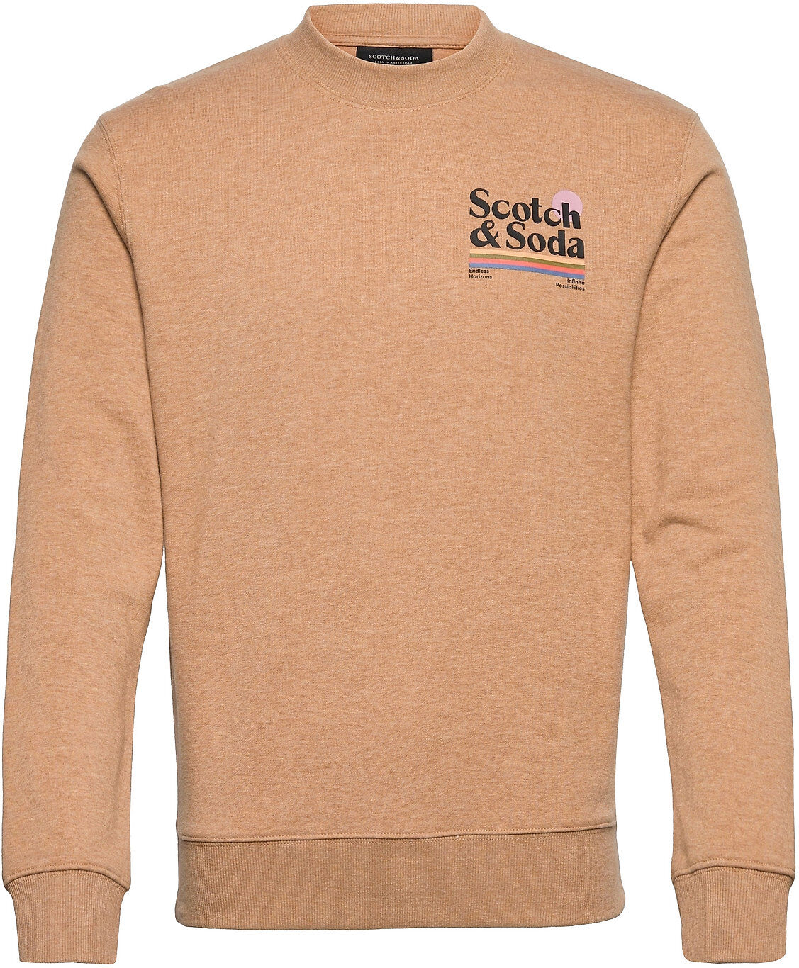 Scotch & Soda Crewneck Sweat Sweat-shirt Genser Brun Scotch & Soda